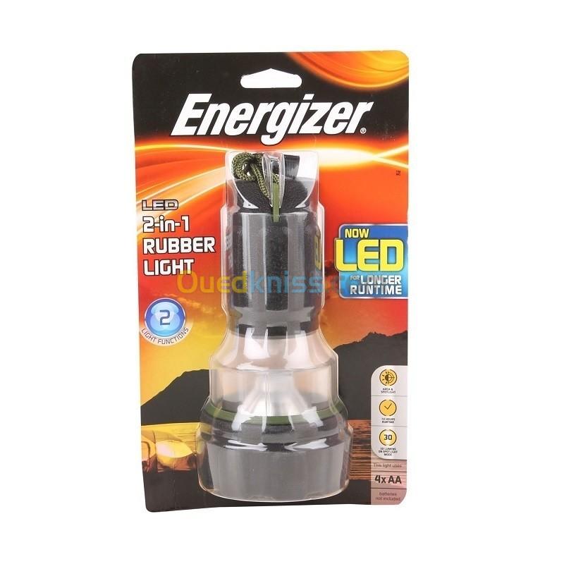  ENERGIZER lampe torche led 2en1 rubber light