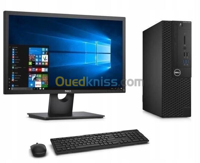 PC DE BUREAU DELL OPTIPLEX SFF  I5 6EME génération 08GB RAM  256 SSD  DVD-G  AVEC ECRAN 22 POUCE Clavier et souris DELL ORIGINAL