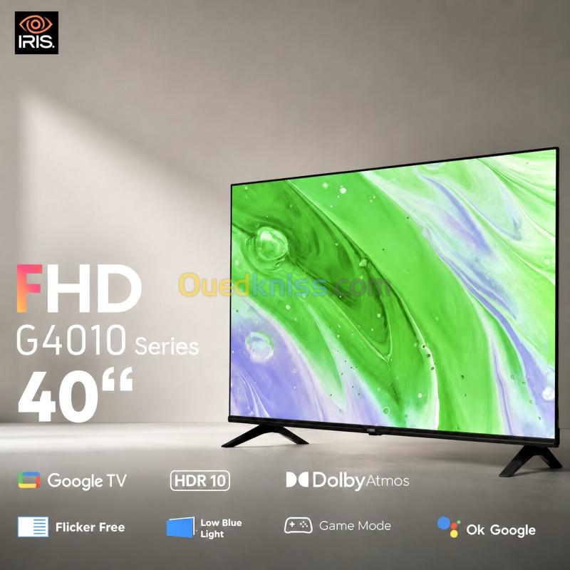 TV IRIS 40" GOOGLE TV G4010 FHD SMART ANDROID 11 40 pouces