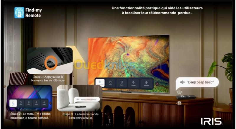IRIS 65" MINILED M8020 GOOGLE TV 120 HZ 4k UHD ANDROID 14 65 POUCES  MINI LED 14