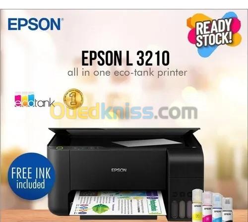 Imprimante Epson L 3210 avec réservoir d’encre Multifonction 3-en-1 couleur  A4