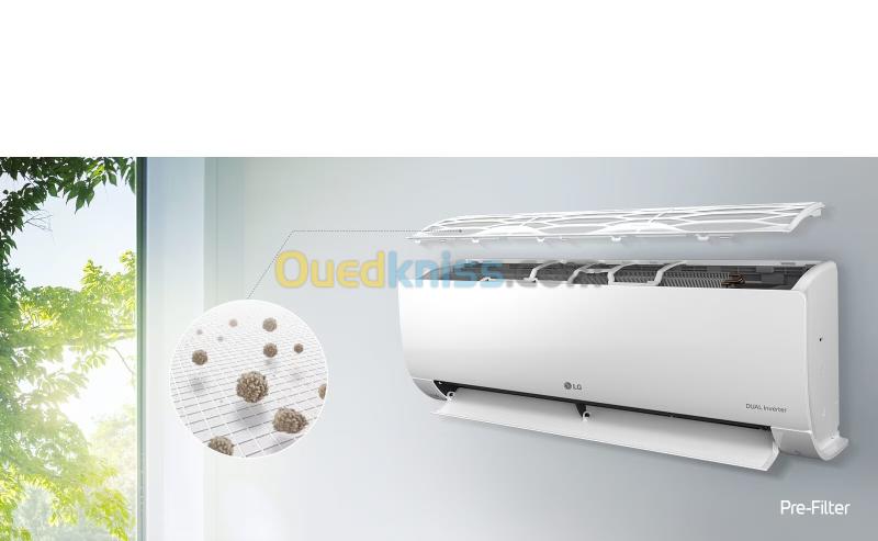 LG DUAL COOL 12K BTU Climatiseur T3 tropicalisé DUAL Inverter Silencieux & Wifi 8