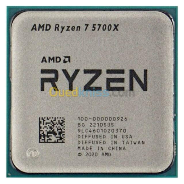 CPU AMD RYZEN 7 5700X 8 COEURS 16 THREADS 3.4 GHZ/4.6 GHZ TRAY