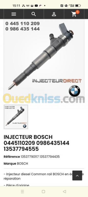  Injecteur BMW 0445110209