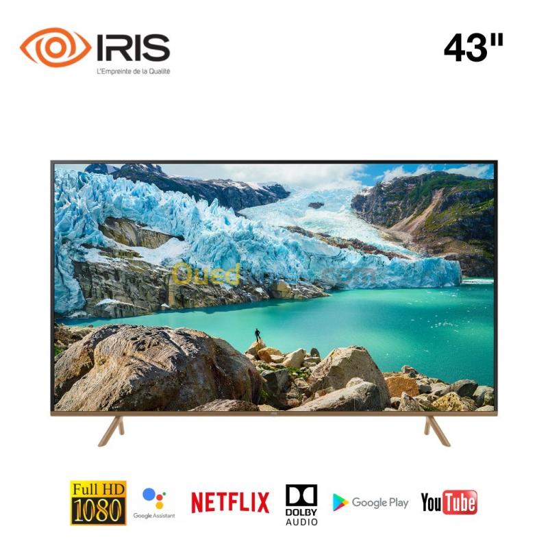  تلفاز ذكي 43 بوصة من ايريس بدقة عالية IRIS Téléviseur Smart 43 Pouces Full HD 1080P E31
