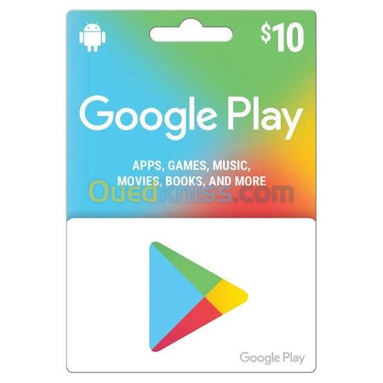  GOOGLE PLAY GIFT CARD (USA) 10 USD (Instant Delivery)