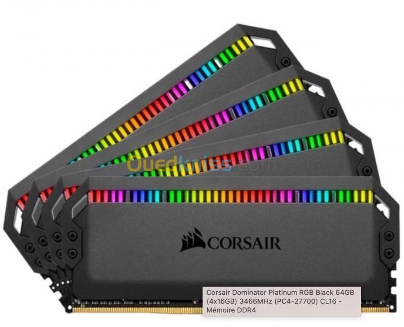  Corsair Dominator Platinum RGB, Black