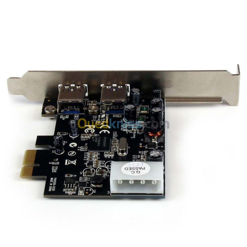 Carte d'extension Adaptateur PCI express PCI-E 2 Ports USB 3.0 1X 3