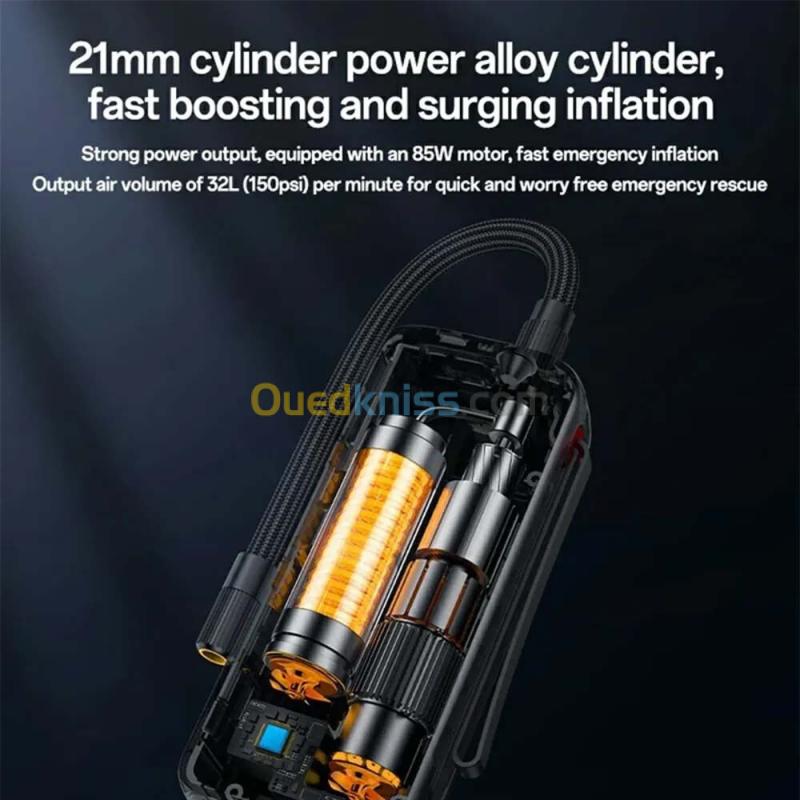 YESIDO VC17 Compresseur d'Air Sans Fil 85W 5200mAh pour Pneus Voiture Moto Vélo Ballon 4