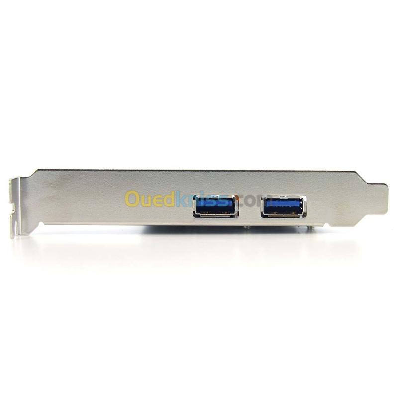 Carte d'extension Adaptateur PCI express PCI-E 2 Ports USB 3.0 1X 2
