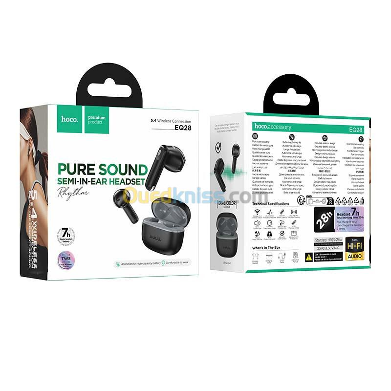 HOCO EQ28 Ecouteur earbuds sans-fil Bluetooth 5.4 3