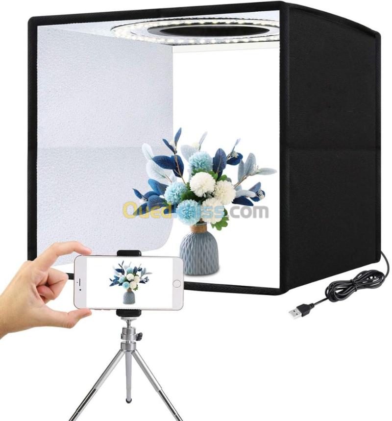 LIGHT BOX PHOTO STUDIO LED 60X60X60CM /Ref : 7021 7