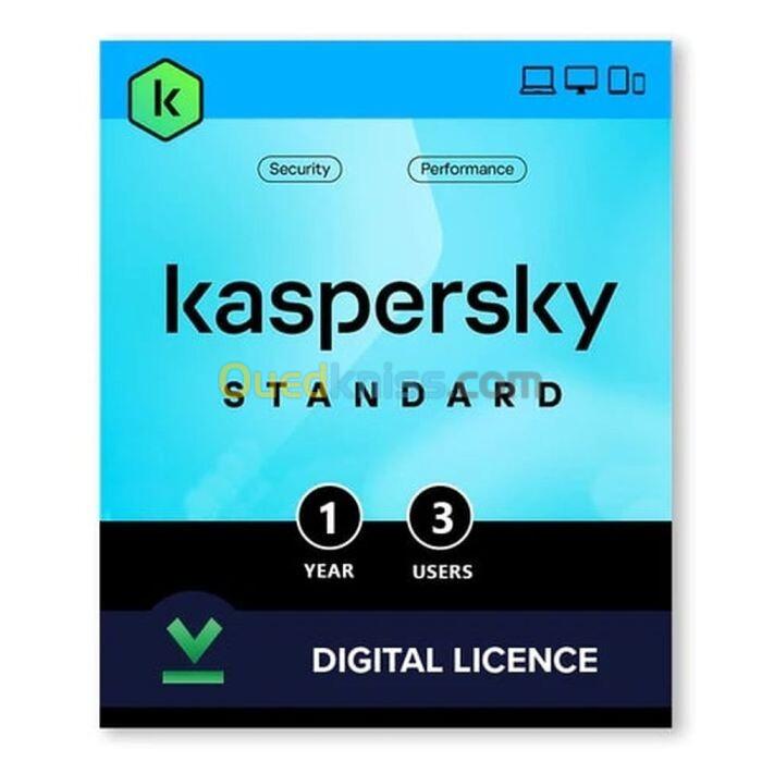 KASPERSKY ANTI VIRUS PREMIUM KASPERSKY ANTIVIRUS PLUS KASPERSKY STANDARD  1PC 3PC 5PC  1 AN  licence kaspersky authentique 2