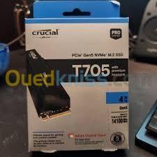 SSD CRUCIAL T705 NVMe Gen 5 04 Tb UP To 14100MB/s - With Heatsink -