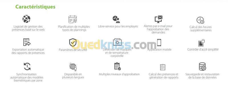 Logiciel de pointage ZKTeco ZKBioTime 3