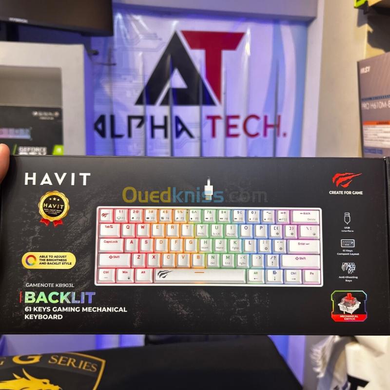 CLAVIER HAVIT KB903 REDSWITCH