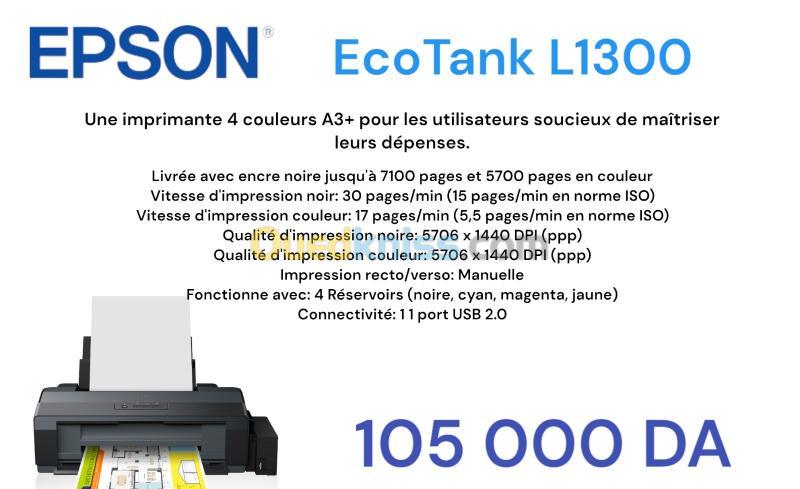 IMPRESORA EPSON ® L1300 ECOTANK A3