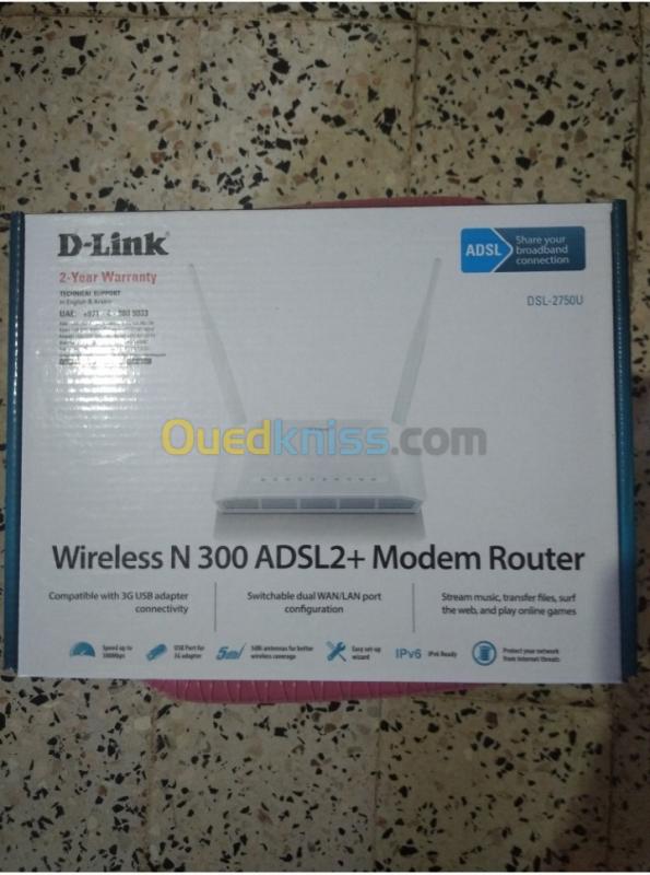  Modem Routeur D-Link DSL 2750u