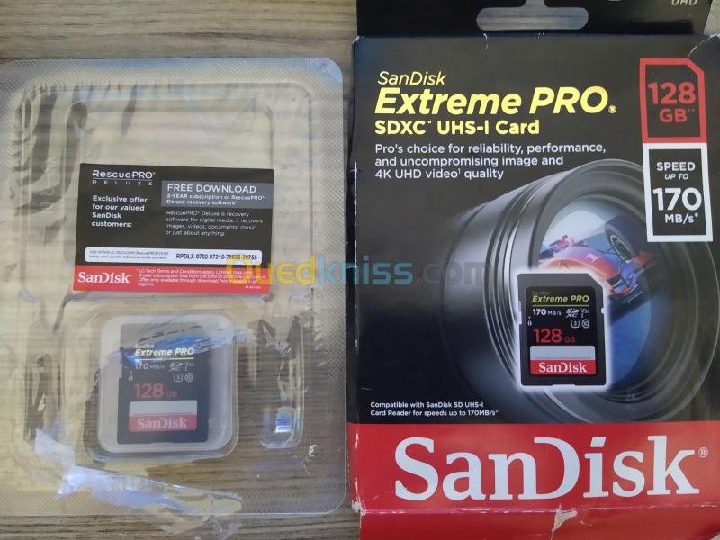  Sandisk 128go / 32go pour 4k 