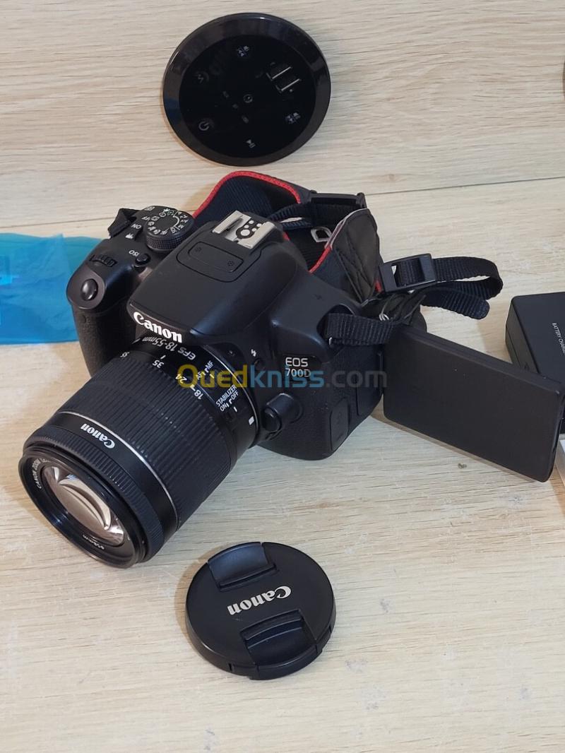 Canon EOS 700D Appareil photo Reflex SLR 18 MP CMOS 5184 x 3456 pixels + Objectif Canon EF-S 18-55mm f/3.5-5.6 IS STM f/3.5-5.6 21