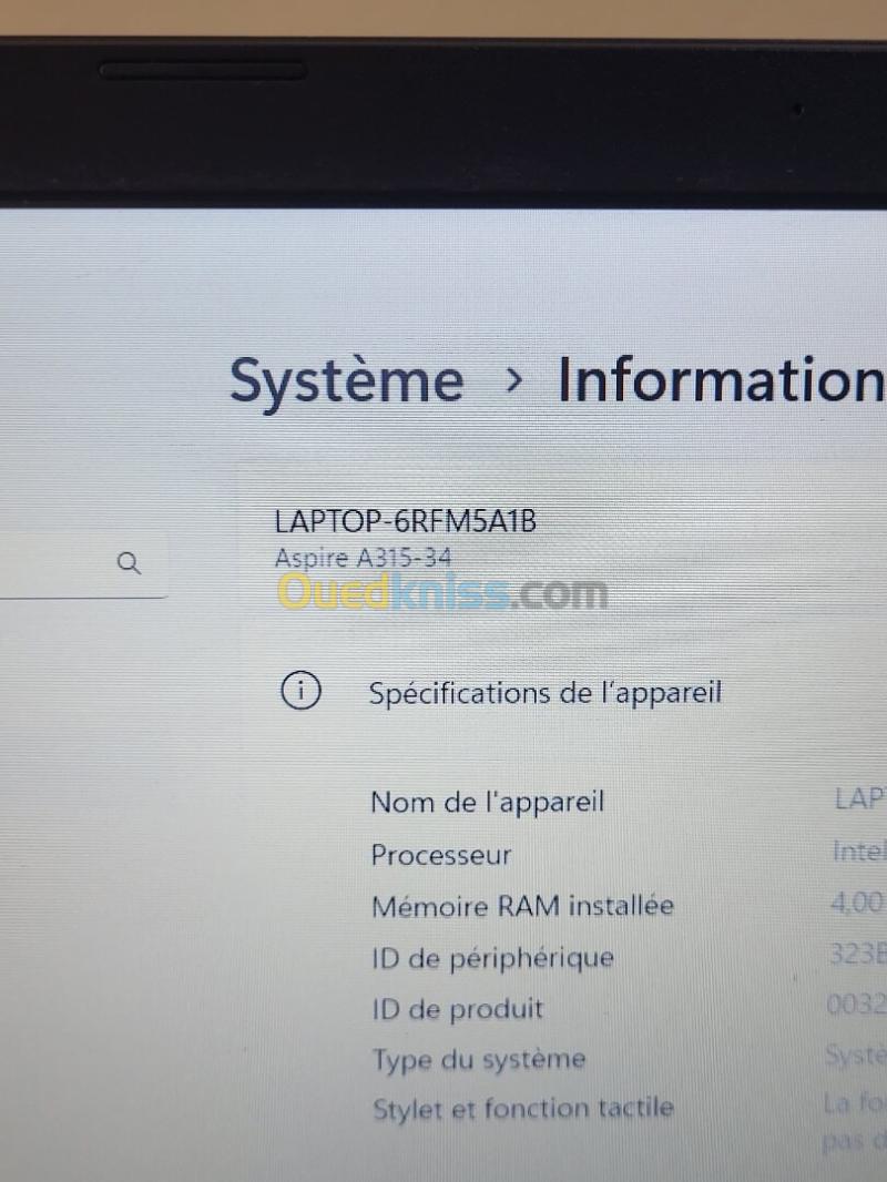 ASUS ASPIRE 3 15.6'' FHD | INTEL CELERON N4000 | 4GB RAM | 256GB NVMe SSD | INTEL UHD GRAPHICS 21