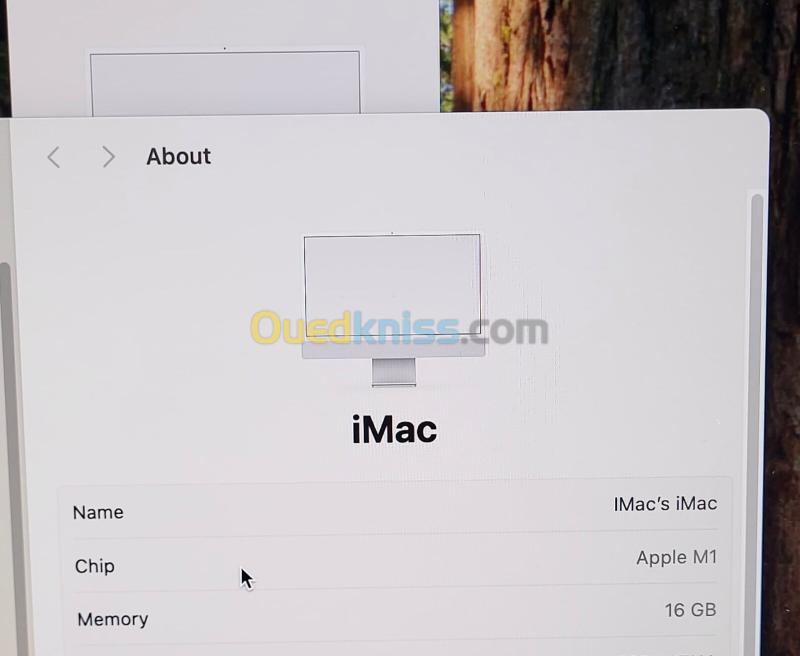 IMAC M1 24'' 4.5K | M1 Pro 8 CPU | GPU 8 COEURS | 16GB RAM | 512GB NVMe SSD | 9