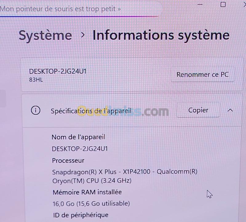 IDEAPAD Slim 5 14" OLED | Snapdragon X Plus X1P42100 - Oryon | 16GB RAM | 512GB NVMe SSD | Qualcomm Adreno x1-45 GPU 16