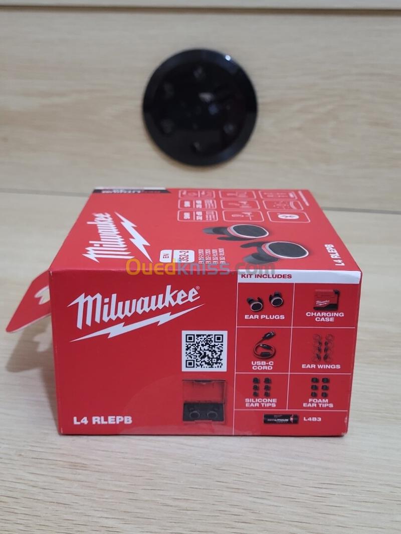 Ecouteur Milwaukee L4 RLEPB PROTECTION AUDITIVE BLUETOOTH -écouter de la musique parler au téléphone 11