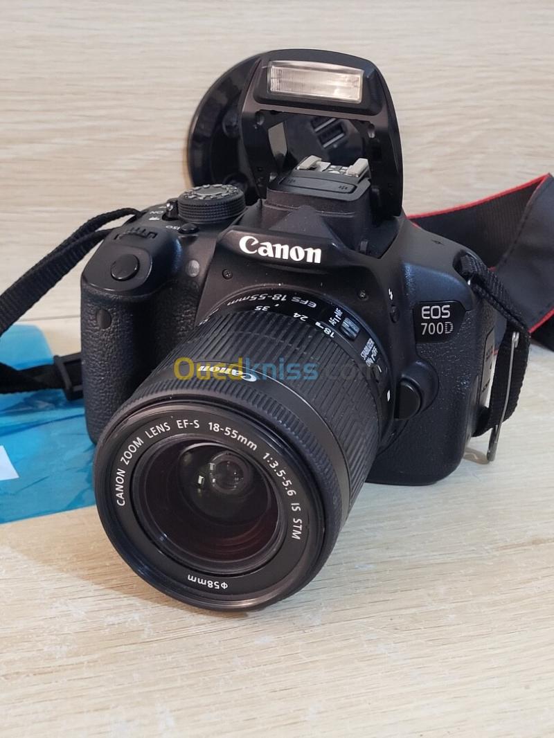 Canon EOS 700D Appareil photo Reflex SLR 18 MP CMOS 5184 x 3456 pixels + Objectif Canon EF-S 18-55mm f/3.5-5.6 IS STM f/3.5-5.6 33
