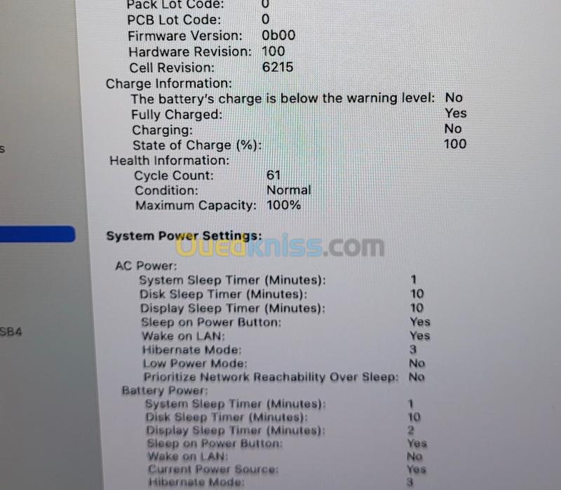 MacBook Air M2 2023 | PUCE M2 8 CPU | GPU 10 COEURS | 8GB RAM | 256GB SSD | CYCLES 61 12