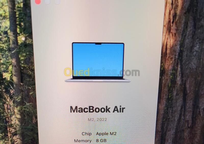 MacBook Air M2 2023 | PUCE M2 8 CPU | GPU 10 COEURS | 8GB RAM | 256GB SSD | CYCLES 61 19