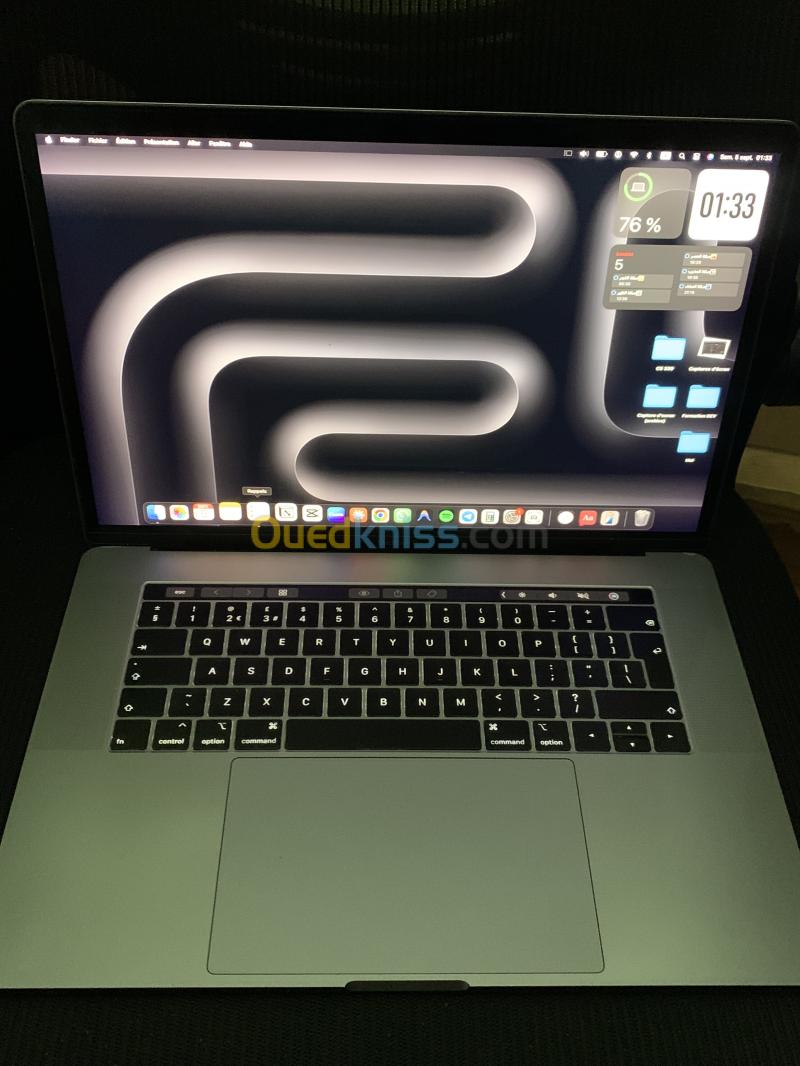 MacBook Pro 15" 2018 i7 -16Go RAM - Radeon Pro 555X 4Go