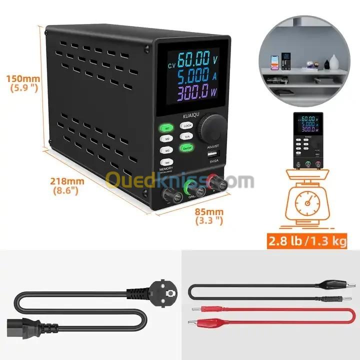 SPPS605D PROGRAMMABLE DC POWER SUPPLY COLOR SCREEN arduino