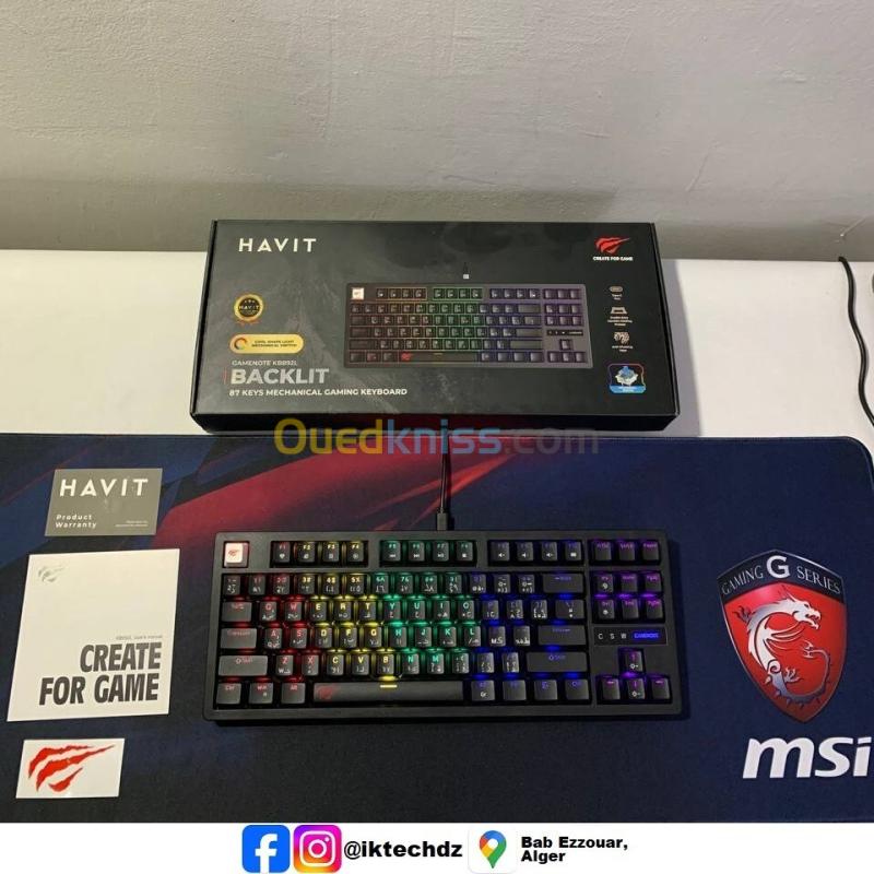 Clavier mécanique Gamer Blue Switch Havit KB892L 7