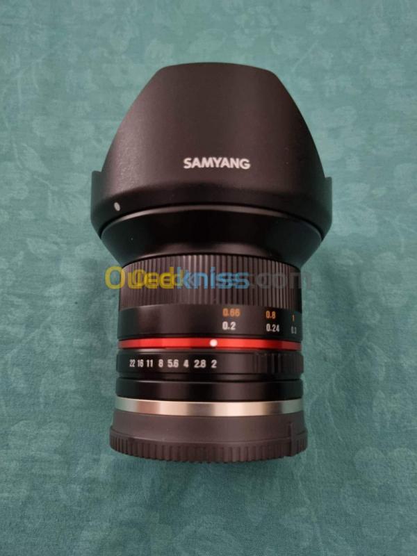  Objectif Samyang 12 mm Cine Lens CS (équivalent à 20mm Full frame) pour Canon M mount