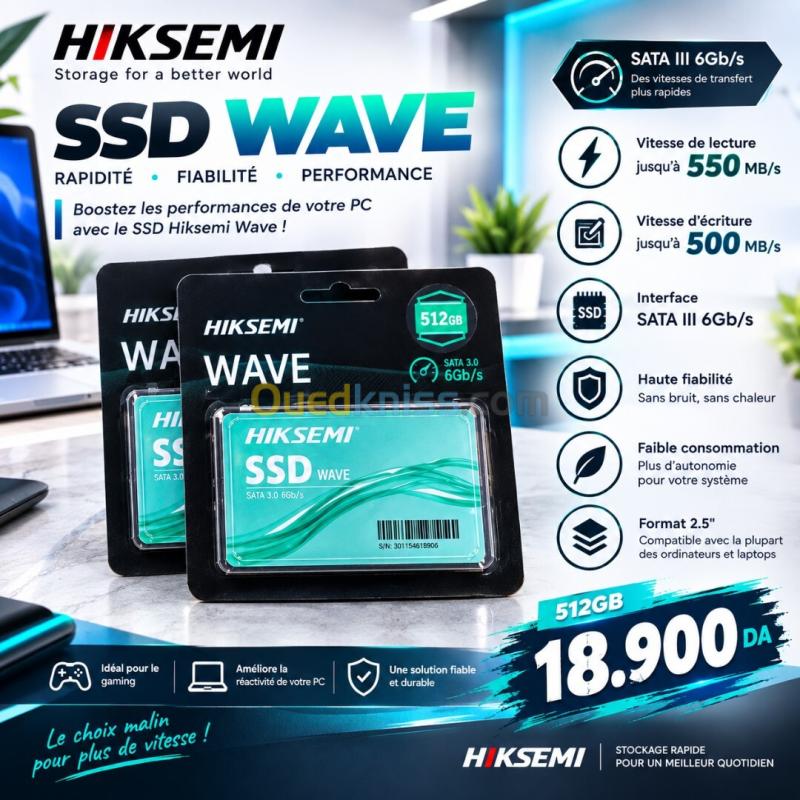 Disque Dur SSD HIKSEMI WAVE 512GB