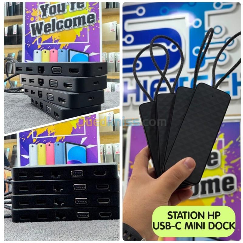 Hub Dock Station USB C Original HP Dell Lenovo Asus Microsoft 2