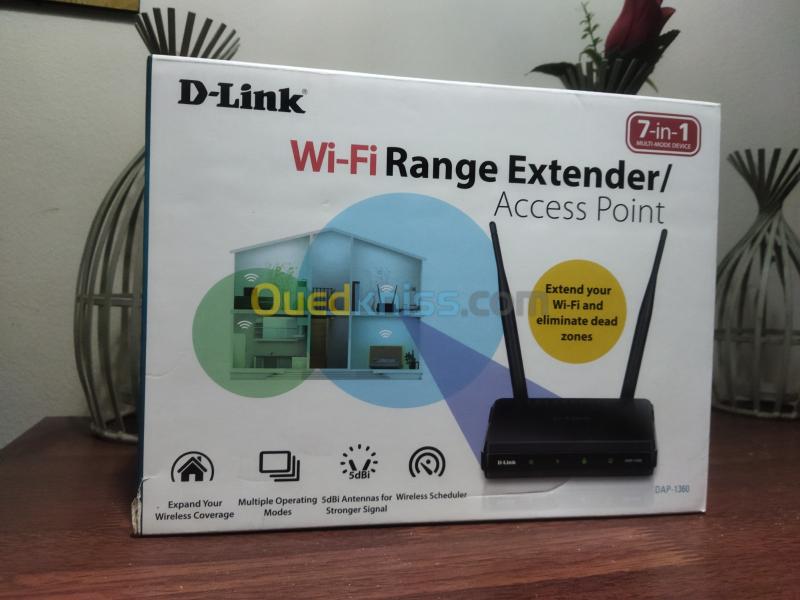  Point d'accès & repeater WiFi D-Link 1360 access point & modem