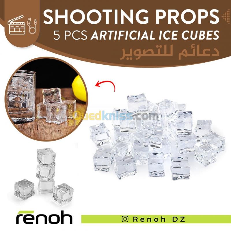  Shooting Props 5PCS ARTIFICIAL ICE CUBES Pour Studio
