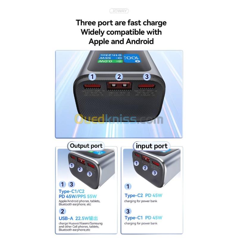 PowerBank JOWAY JP326 ( 55W / 10000mAh ) 6