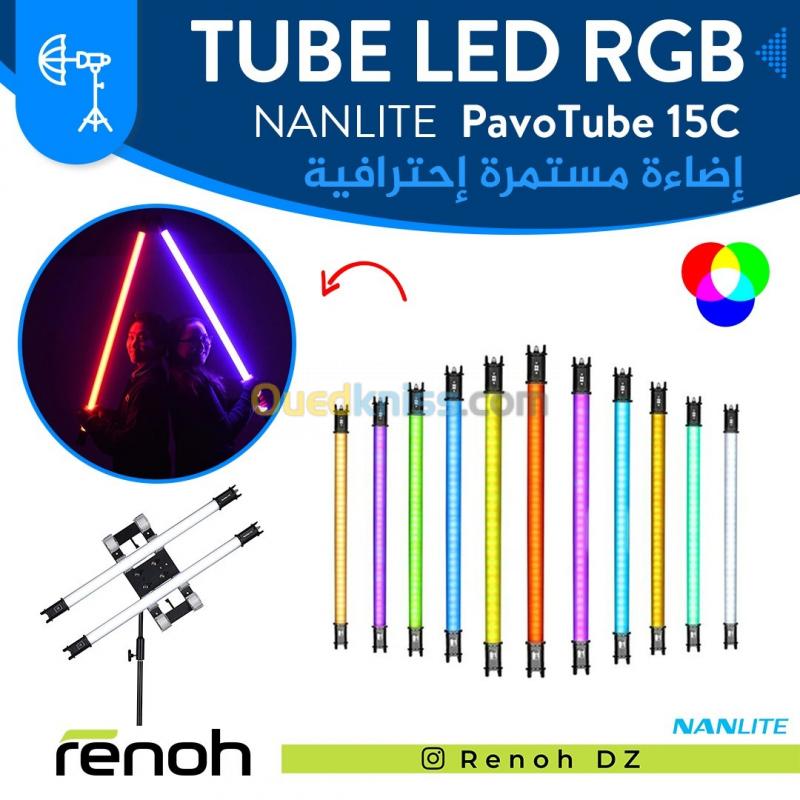  Tube RGB NANLITE PAVOTUBE 15c 2 KIT dimensions 77CM