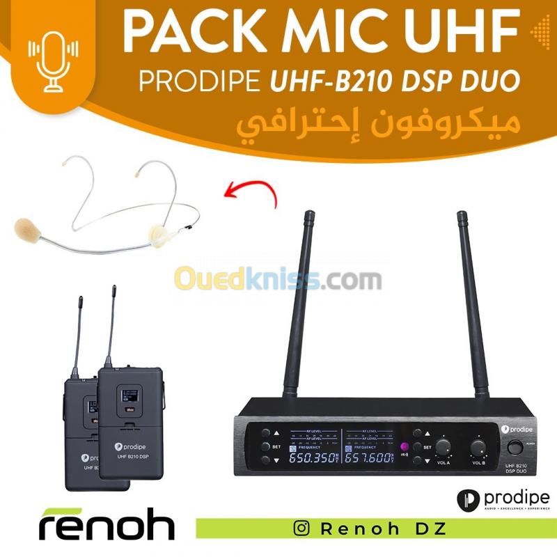  Pack Mic UHF PRODIPE UHF-B210 DSP DUO