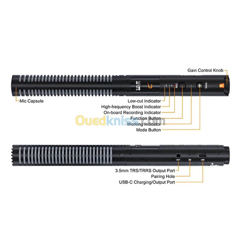 Microphone Shotgun (Boom) COMICA VM40 COMBO ( RX+TX+TX / Peut Utiliser En Sans-Fil Ou Filaire ) 19