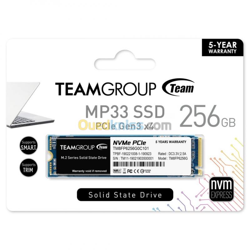  DISQUE DUR SSD  NVME 256 GB TEAMGROUP