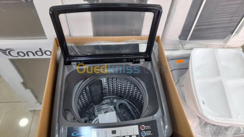Promotion machine à laver candy 13kg top grise