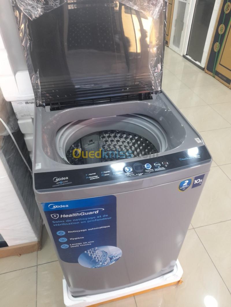 Promotion machine à laver midea 10kg la top grise 3