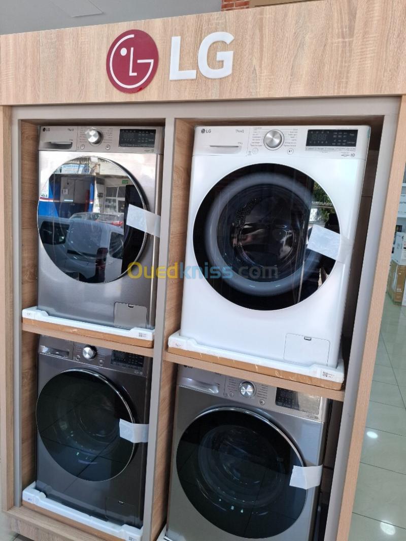 Promotion machine à laver LG 11kg lavage et séchage gris clair 3