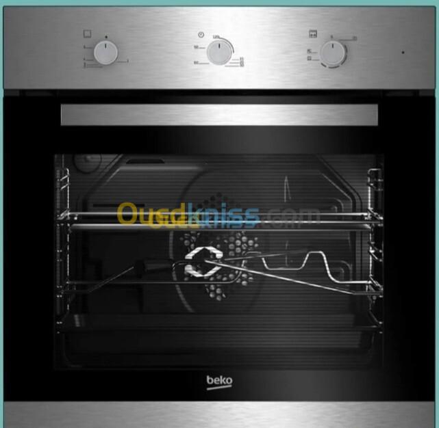 Promotion four encastrable beko gaz electrique ventilé inox 