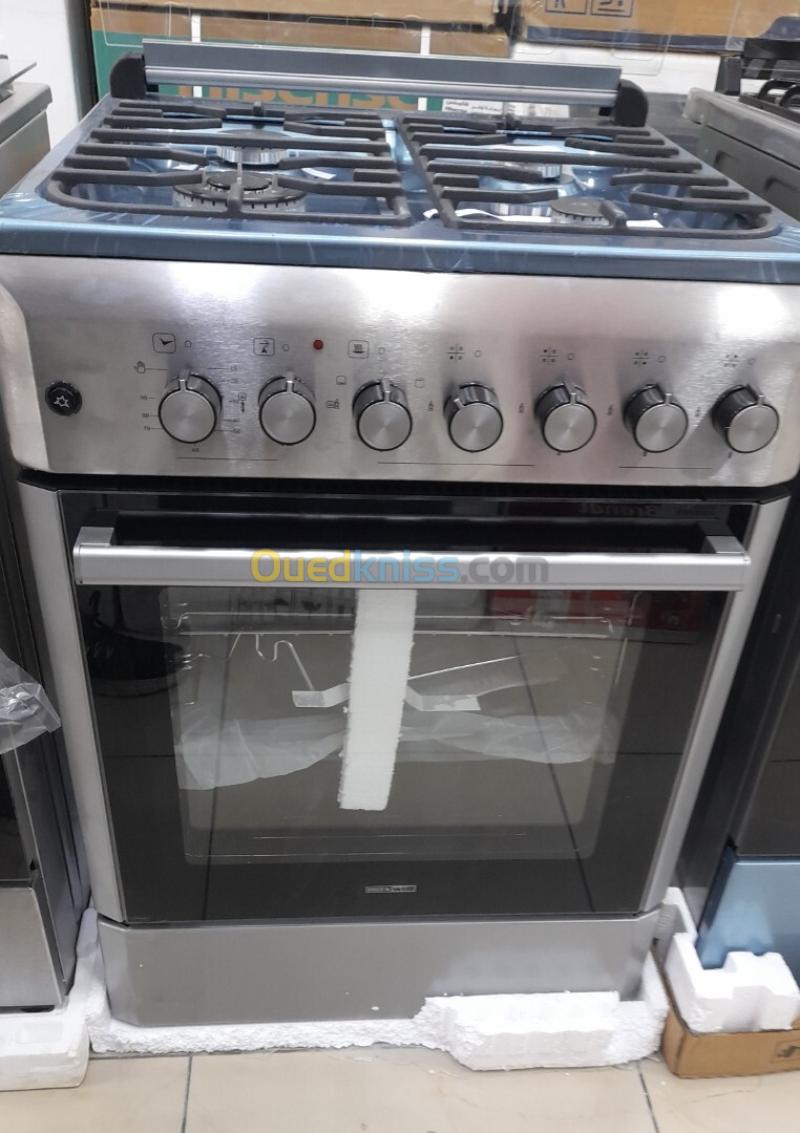 Promotion cuisinière maxwell 4 feux inox ventilé catalyseur