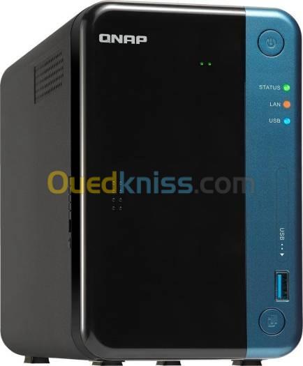  QNAP TS-253BE-4G 2 Baies Intel Celeron J3455 1.5 GHz Ram 4GB 2x GE 5x USB 3.0 2x HDMI